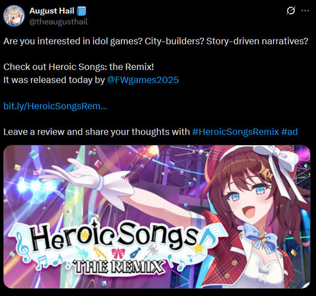 Heroic Songs: the Remix! (Sponsored Ad)