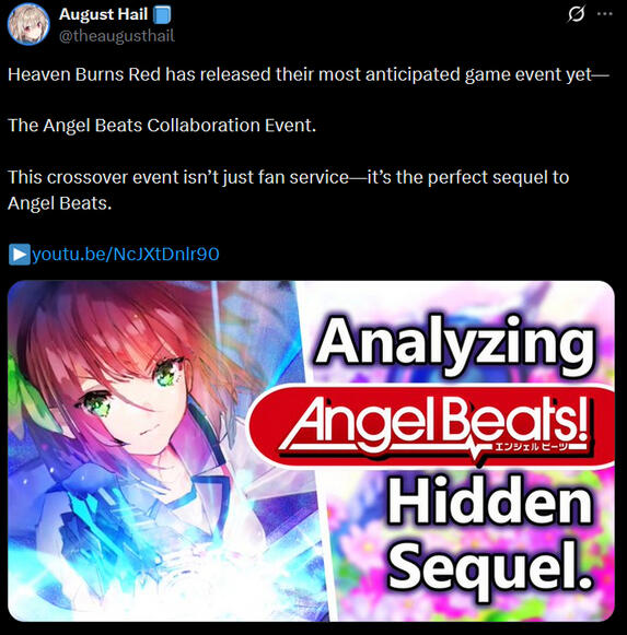 Heaven Burns Red x Angel Beats Collaboration Event (Package Deal Post)